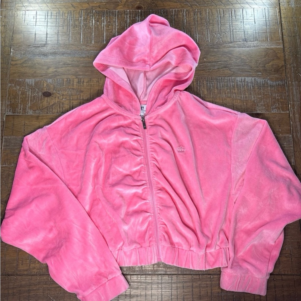 Juicy Couture Vibrant Pink Velour Jacket